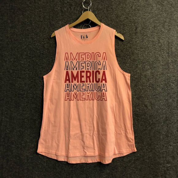 Isaac Morris - Coral America Repeat Graphic Tank Top - Picture 5 of 7